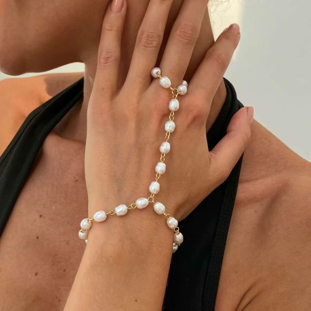 Pearl link bracelet - Stretch bracelets