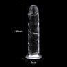 Flawless Transparent Dildo - Cupping dildos for cross-dressers