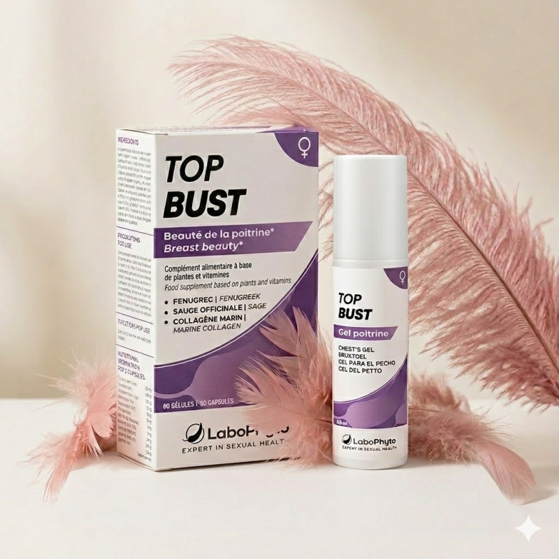 Pack TopBust soin complet - Pilules volume poitrine pour travesti