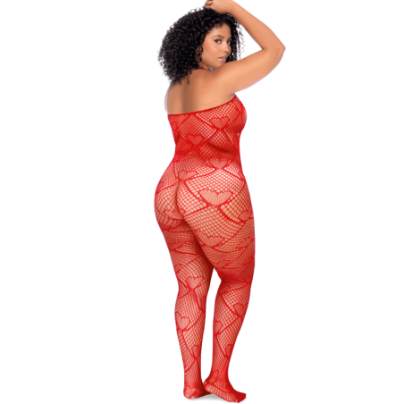 Red Heart Jumpsuit Plus Size - Suits for cross-dressers