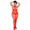 Red Heart Jumpsuit Plus Size - Suits for cross-dressers