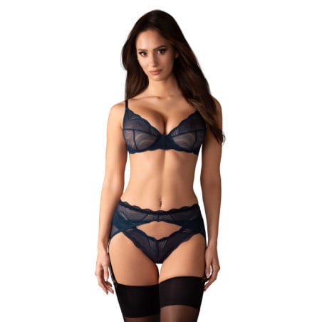 3-piece Nightly blue set - Sexy set for cross-dressers