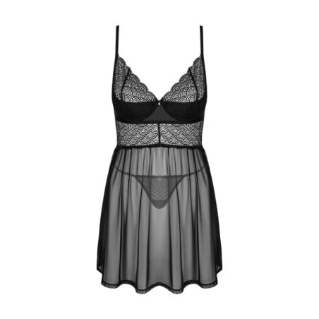 Nuisette noire Chemeris - Nuisettes pour travestis