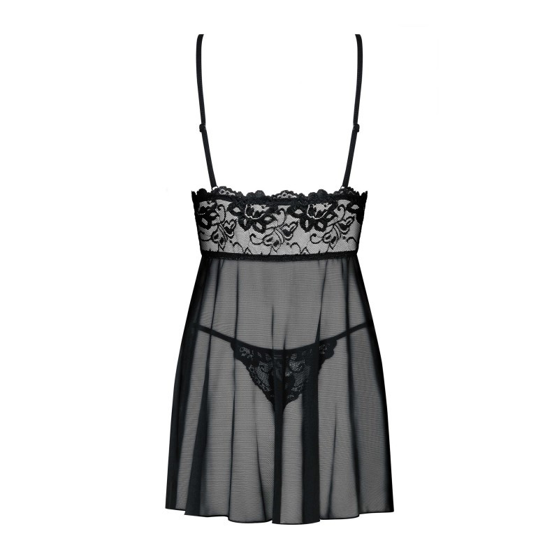 Idillia Imperia black nightgown - Babydolls for cross-dressers