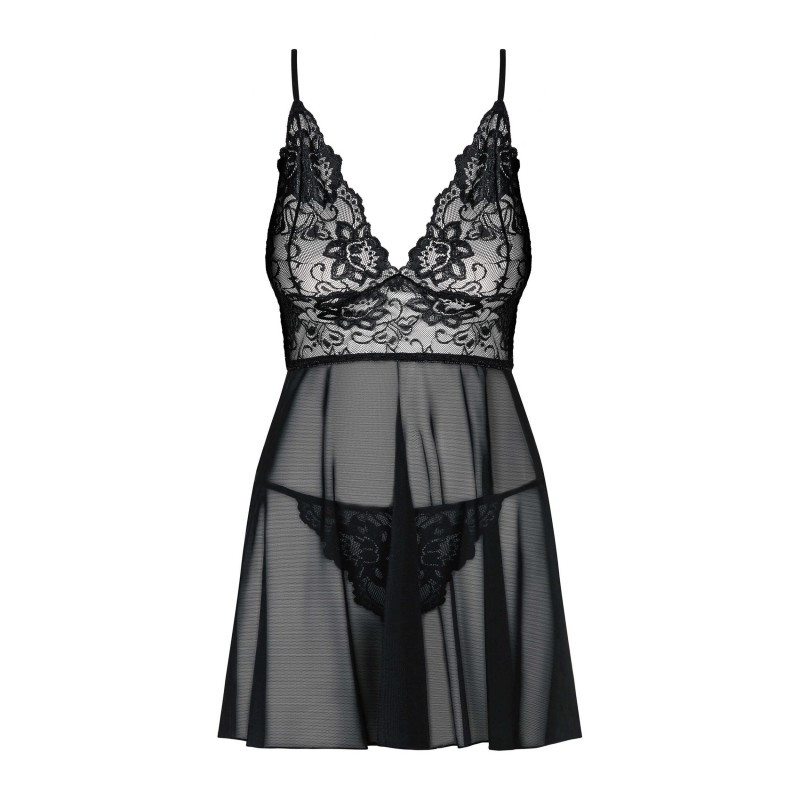 Idillia Imperia black nightgown - Babydolls for cross-dressers