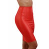 Jupe rouge 3/4 taille haute avec zip - Jupes pour travestis