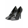 Black patent leather pumps, 10 cm heel - Pumps