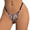 Adjustable leopard print thong - Panties & Thongs for cross-dressers
