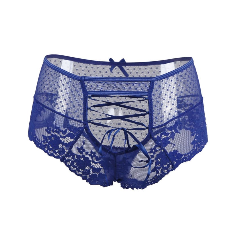 Tanga taille haute bleu - Culottes / Strings