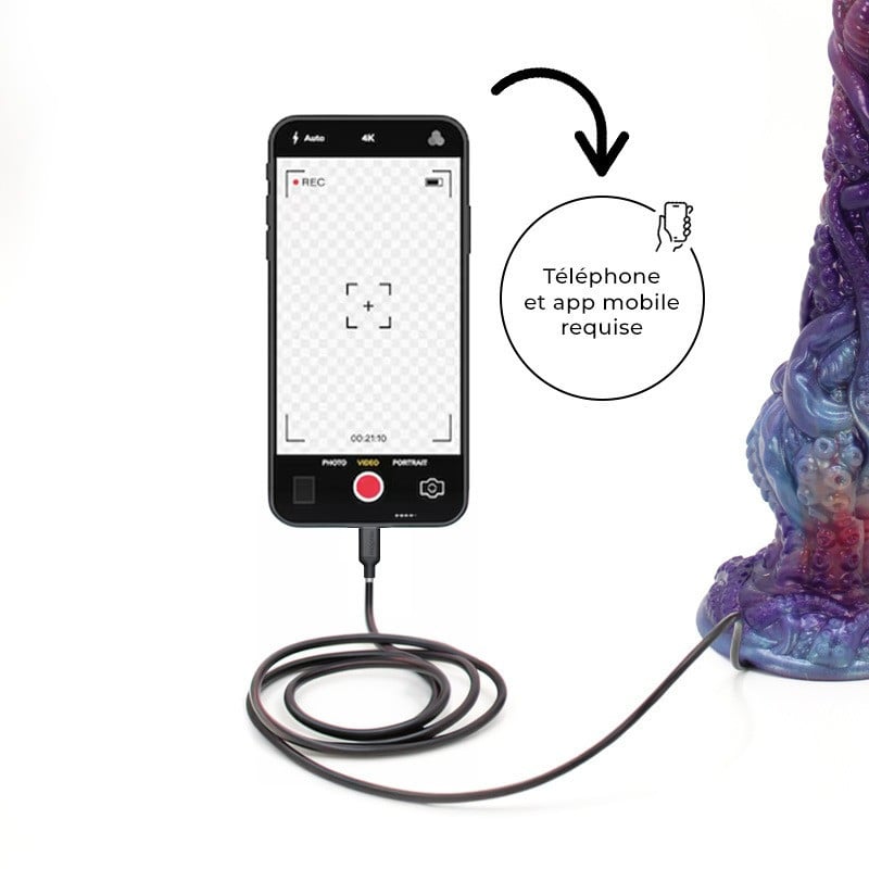 XL Anal Plug with Camera The Oracle - Gode Alien