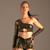 Top Glamour Glow Asymetric Cut out - Tops
