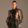 Chemisier à jabot Organza - Hauts pour travestis