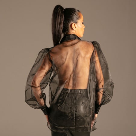 Chemisier à jabot Organza - Hauts pour travestis