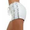 Short effet cuir avec laçets ajustables - Shorts pour travestis