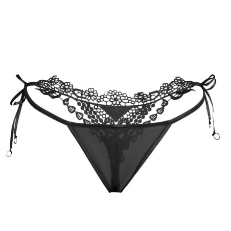 String guipure noir - Culottes / Strings