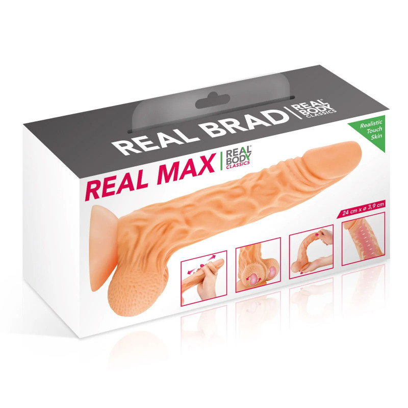 Gode ventouse Real Max 22 cm - Godes ventouses pour travestis