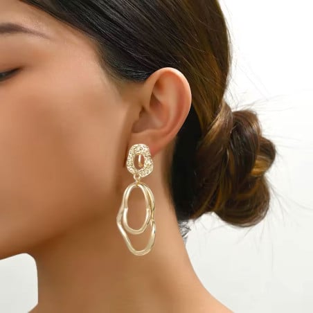 Boucles d'oreille à clips Nuit des iles - Boucles d'oreilles à clips