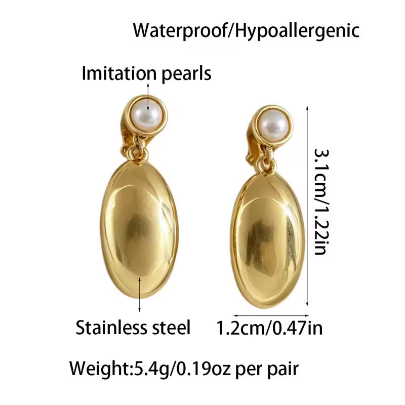 Gold Palm Clip-On Earrings - Clip earrings