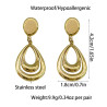 Gold Drop Clip-On Earrings - Clip earrings