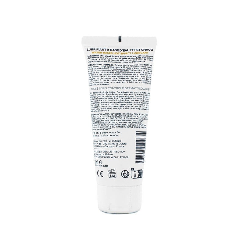 Lubrifiant effet chaud (75ml) - Lubrifiants intimes pour travestis