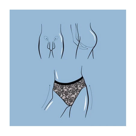 Culotte Tucking Pretty Lace - Tucking : culotte tucking, sous-vêtements et accessoires de féminisation