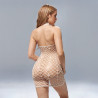 Robe résille blanche ajourée Dos nu - Robes pour travestis