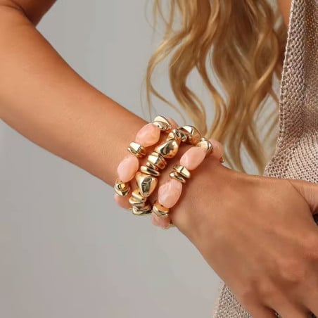 Bracelets baroques saumon - Bracelets pour travestis