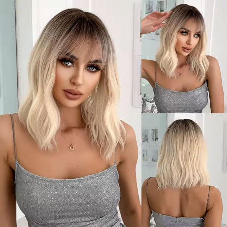 Perruque blonde Mélina - Perruques blondes pour travestis