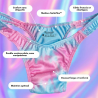 Everyday pink and blue tucking thong - Tucking Underwear : Gaffs, Thongs & Tucking Panties