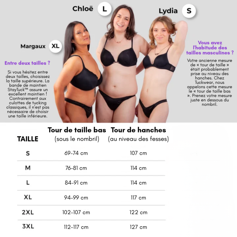 Everyday Black Tucking String - Tucking Underwear : Gaffs, Thongs & Tucking Panties