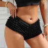 Sexy black shorty with ruffles - Crossdresser Panties & Thongs - Lingerie for Trans Women