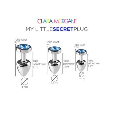 My little secret Plug Anal Bleu by Clara Morgane - My little secret Plug Anal Bleu by Clara Morgane -