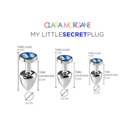 My little secret Plug Blue by Clara Morgane - Plugs bijoux pour trabestis
