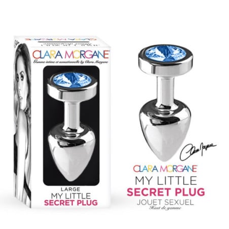 My little secret Plug Anal Bleu by Clara Morgane - Plugs bijoux pour travestis