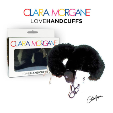 Black soft handcuffs - Menottes pour travestis