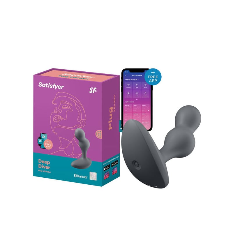 Plug Anal Connecté Deep Diver - Plugs vibrants pour travestis