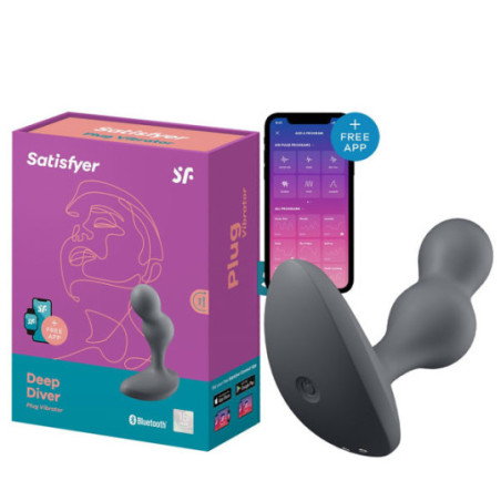 Deep Diver Connected Anal Plug - Vibrating plugs for cross-dressers