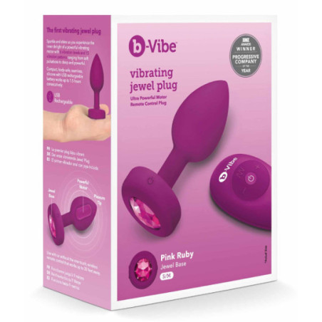 Plug Anal bijoux vibrant - Plugs vibrants pour travestis