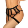 Porte-jarretelles lacets noirs - Porte-jarretelles lacets noirs -