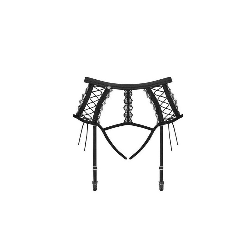 Black lace suspender belt Rigazo