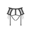 Porte-jarretelles lacets noirs - Porte-jarretelles lacets noirs -