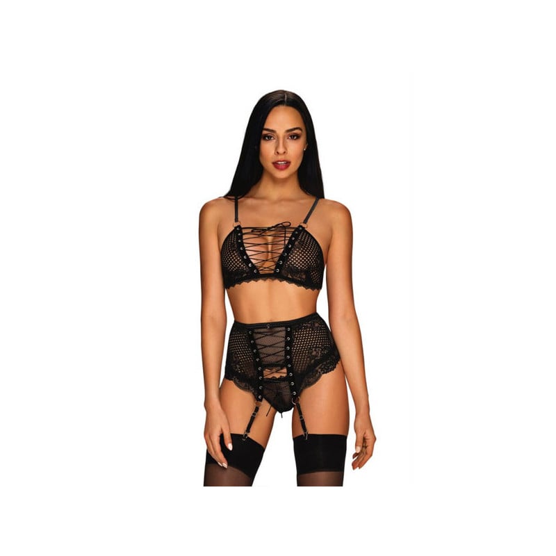 Ensemble Basitta 3 pièces - Ensemble lingerie sexy pour travestis