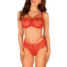 Ensemble rouge Loventy - Ensemble lingerie sexy pour travestis Ensemble rouge Loventy - Ensemble lingerie sexy pour travestis