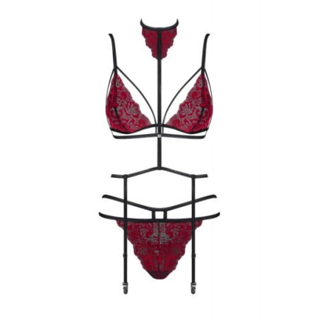 Ensemble Sugestina 3 pièces - Ensemble lingerie sexy pour travestis