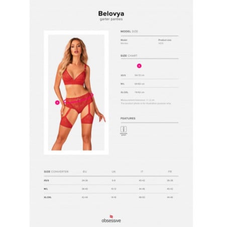 Culotte jarretière Belovya - Portes-jarretelles pour travestis Culotte jarretière Belovya - Portes-jarretelles pour travestis