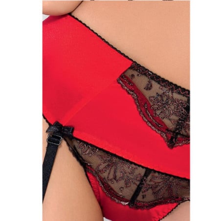 Ensemble Brida rouge - Ensemble lingerie sexy pour travestis