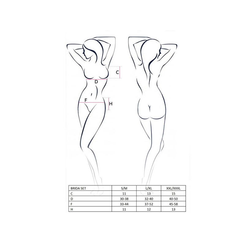 Brida red set - Sexy set for cross-dressers