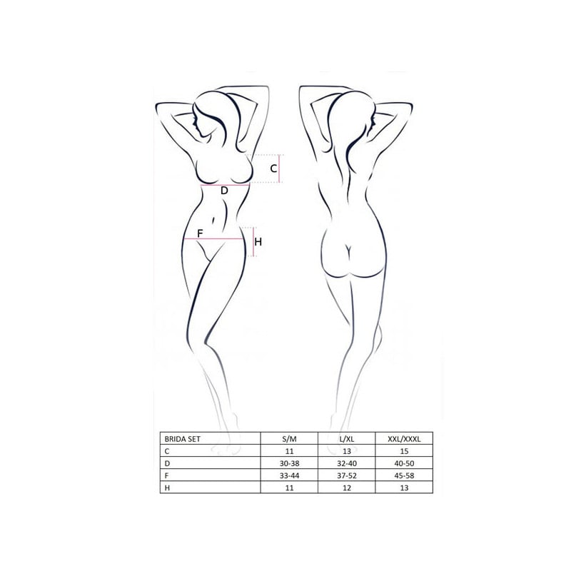 Ensemble Brida rouge - Ensemble lingerie sexy pour travestis