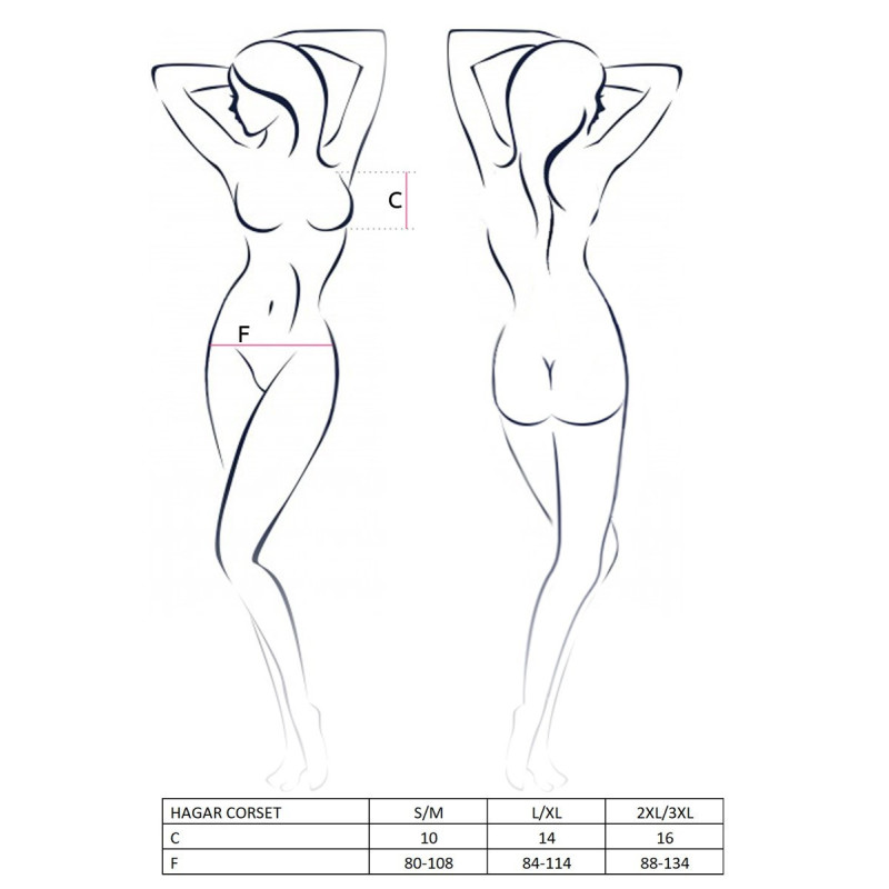 Corsage and Hagar Tanga - Corsets for cross-dressers