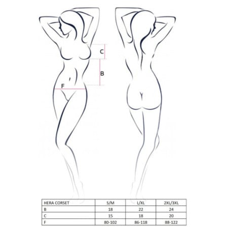 Guêpière et String Rose Hera - Corsets pour travestis Guêpière et String Rose Hera - Corsets pour travestis